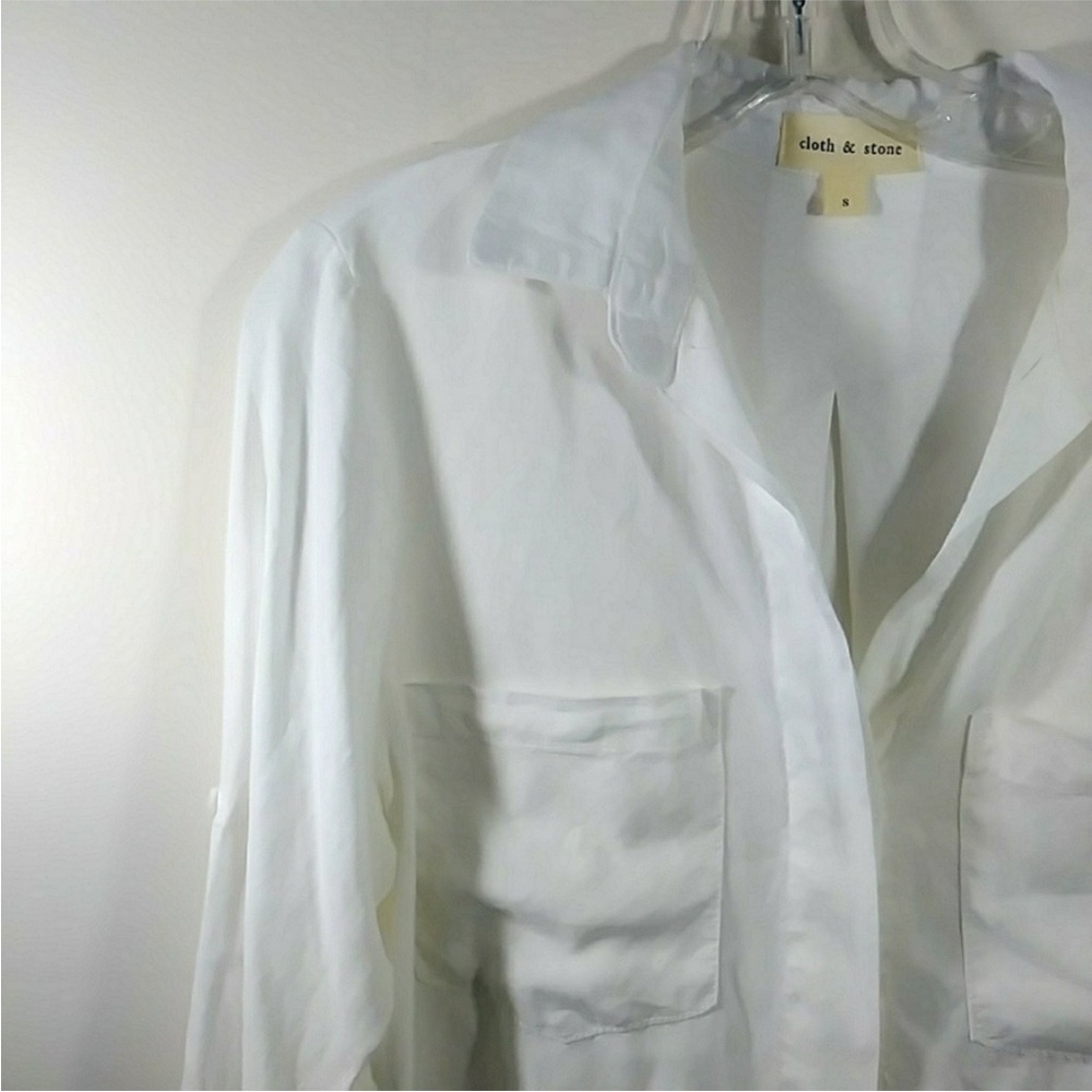Cloth and Stone white button down top - Picture 3 of 7